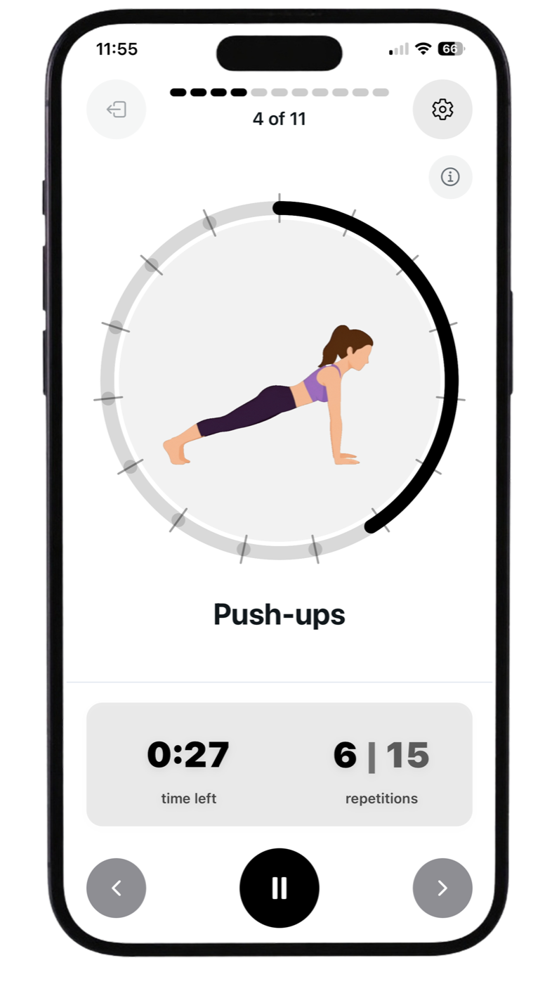Stepflow on a phone